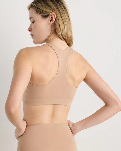 Organic Cotton Racerback Bralette (2-Pack) - XS / Black