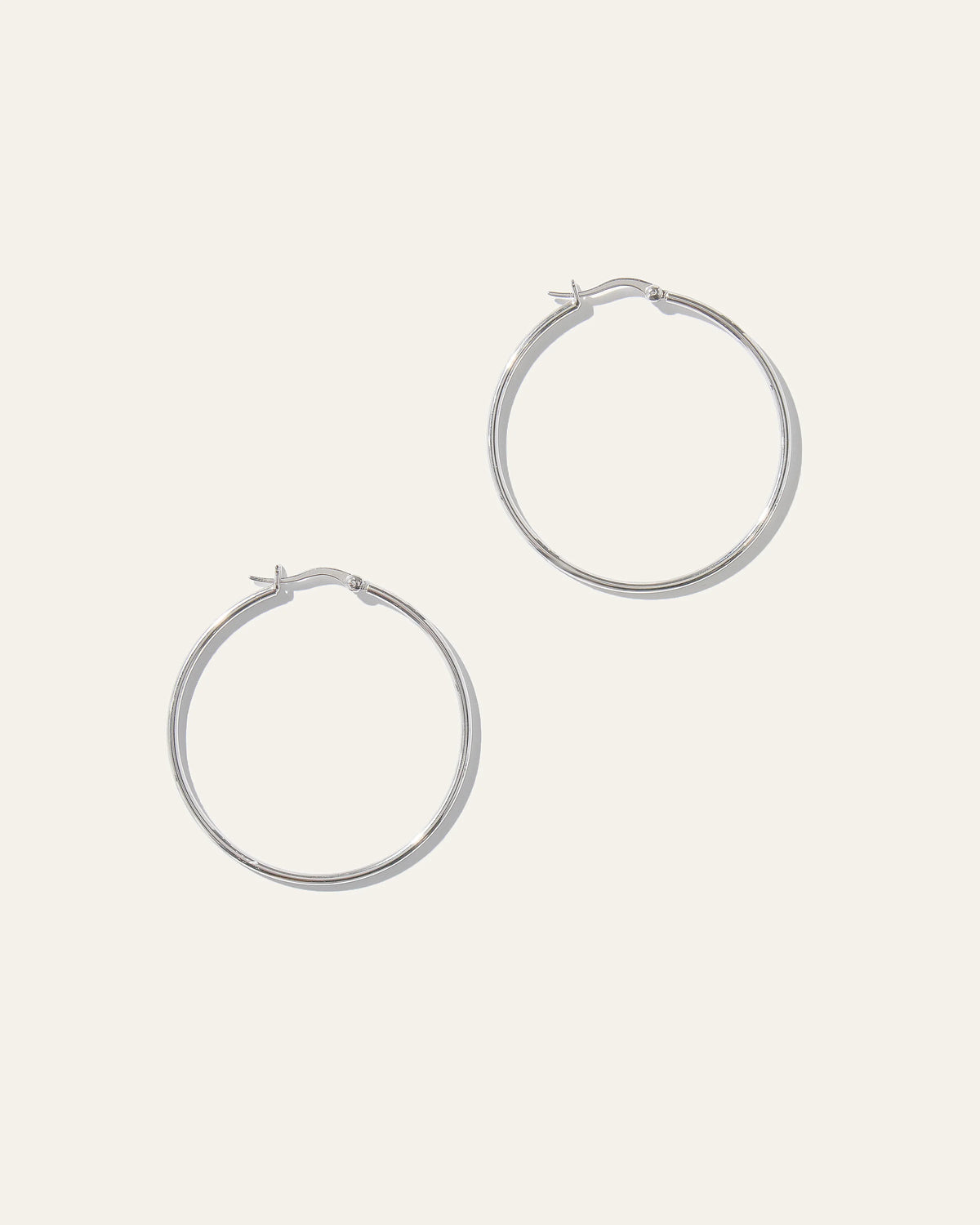 Silver Statement Hoops - One Size / Sterling Silver