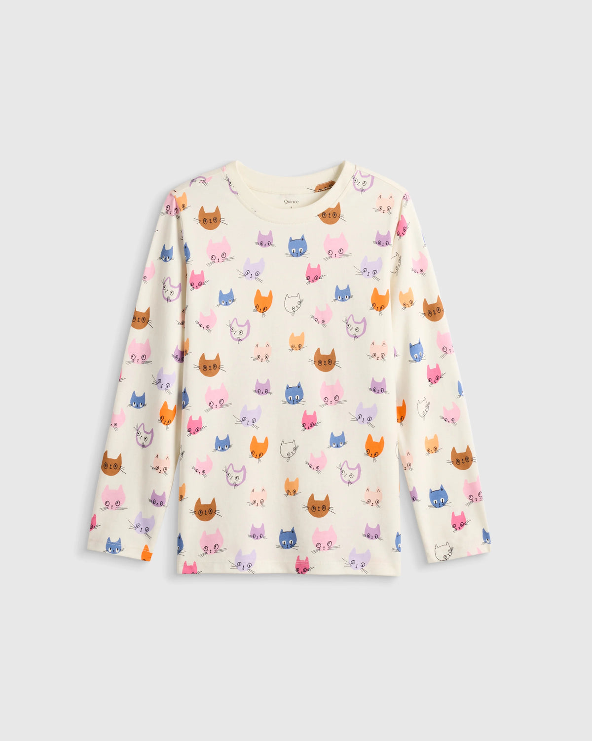 100% Organic Cotton Jersey Long Sleeve Tee - 6 / Dino Sketch