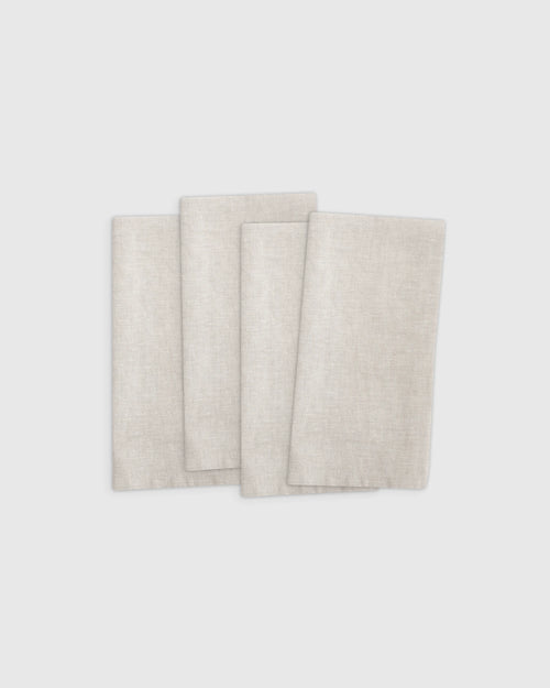 European Linen Chambray Napkin (Set of 4) - One Size / Natural