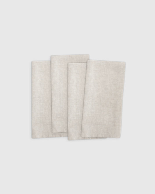 European Linen Chambray Napkin (Set of 4) - One Size / Natural