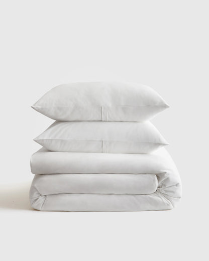 Organic Jersey Duvet Cover Set - Twin / Light Blue