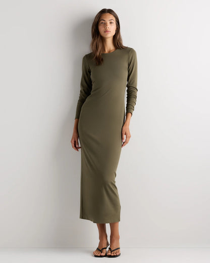 Long Sleeve Knit Maxi Dress - XS / Deep Navy