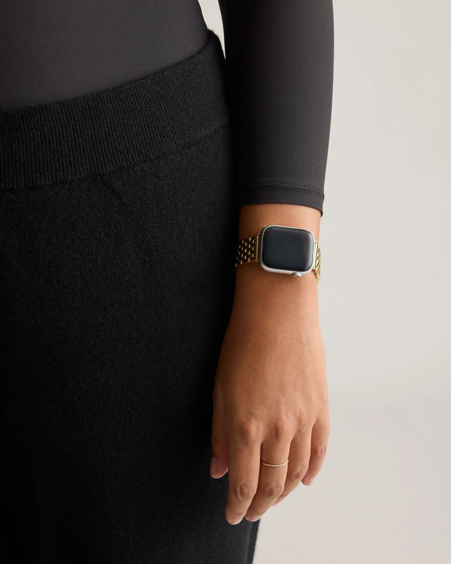 Stainless Steel Bracelet Smartwatch Band - 38mm - 42mm / Silver/Gold