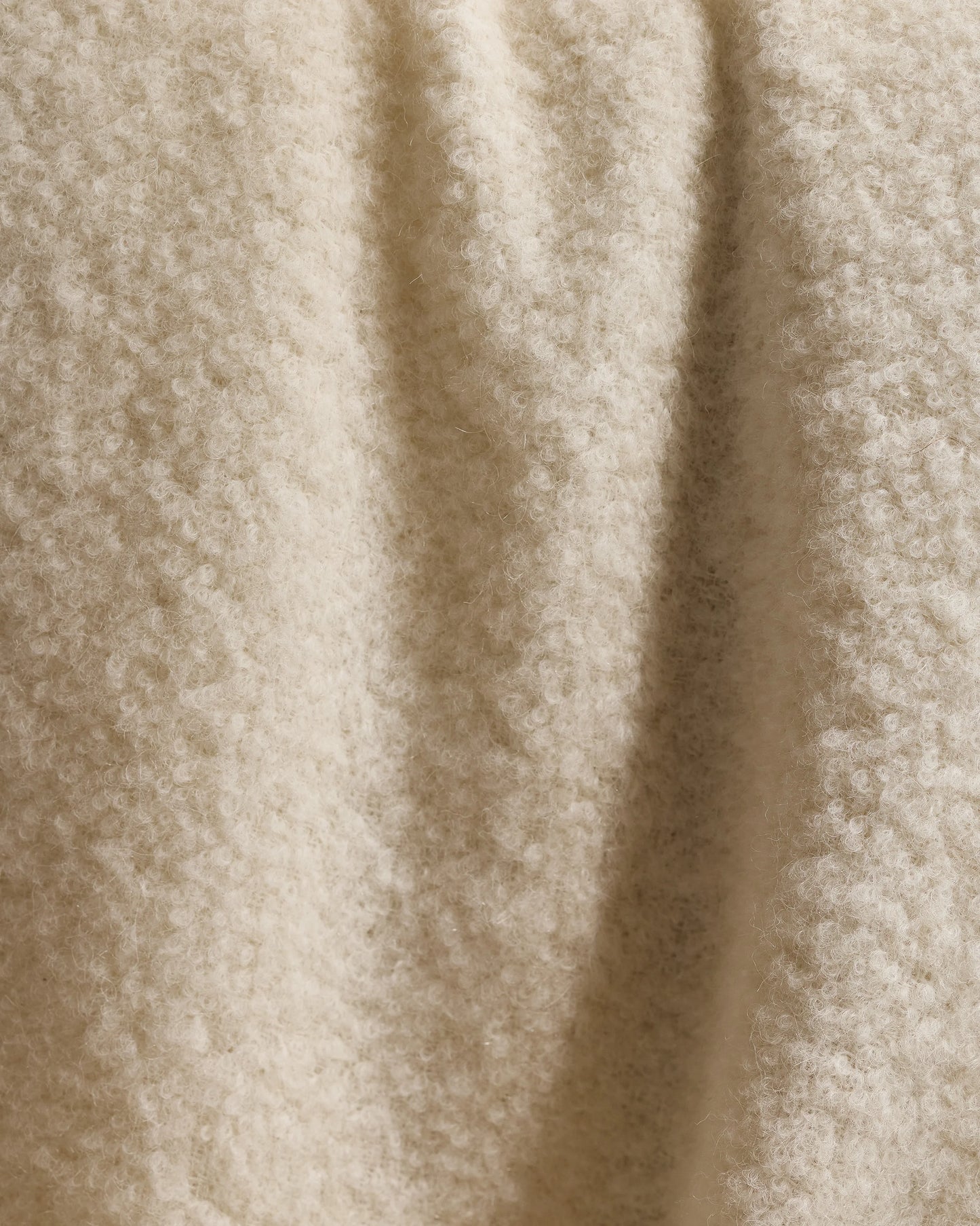 Alpaca Boucle Throw - 50x70 / Ivory