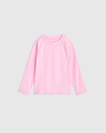 Long Sleeve Raglan Rash Guard - 2T / Island Aqua