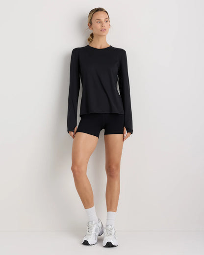Flowknit Breeze Long Sleeve Top - XS / Heather Deep Navy