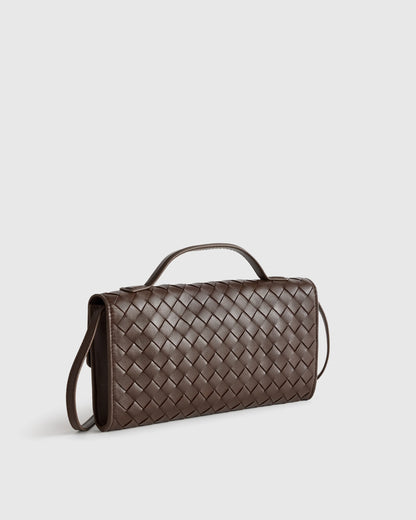 Eloise Handwoven Clutch - One Size / Black