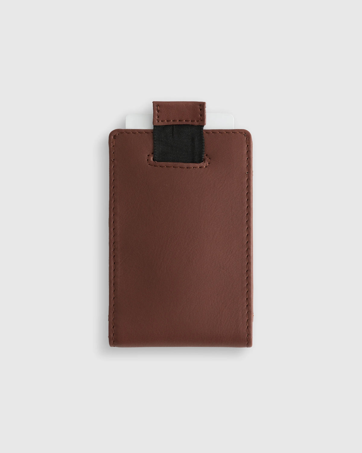Italian Leather Money-Clip Wallet - One Size / Chocolate Brown