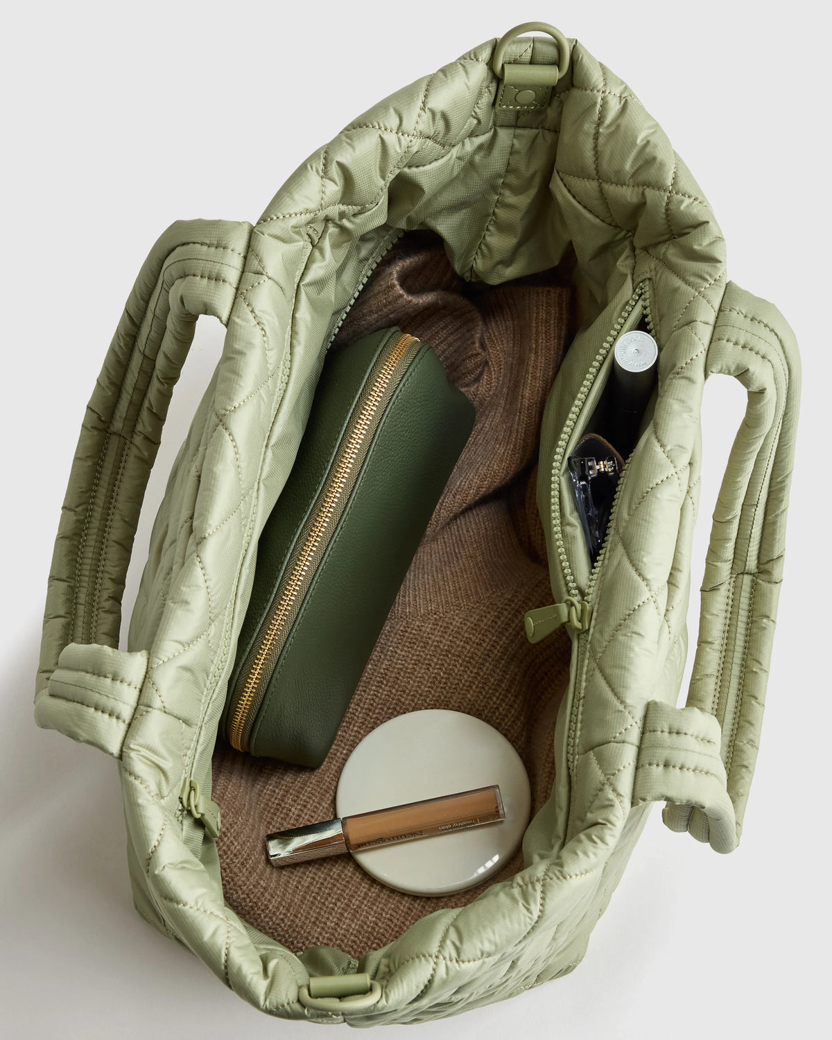 Transit Quilted Carry-All Tote - One Size / Porcelain Blue