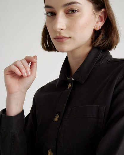 Organic Comfort Stretch Chore Jacket - XS / Vanilla