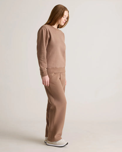 Organic Heavyweight Fleece Crew - XS / Taupe