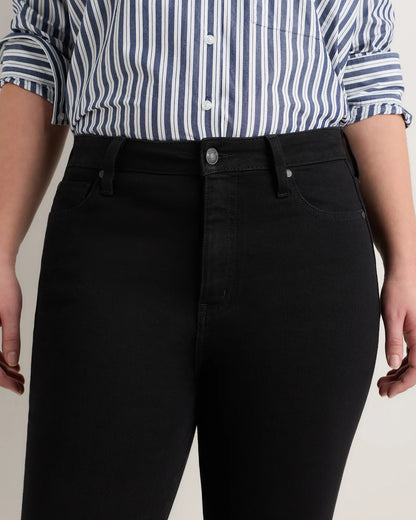 Curvy Bella Stretch Straight Jeans - 24 / Black