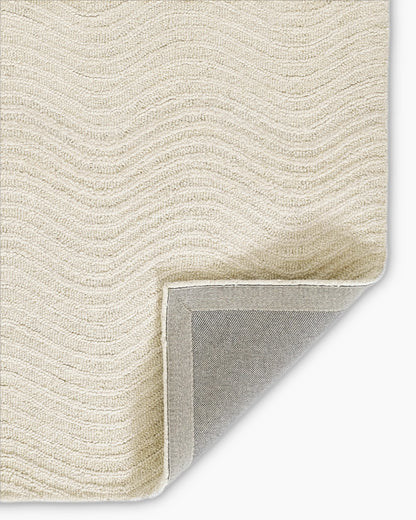 Arches Hand-Tufted Wool Rug - 3'6" x 5'6" / Ivory