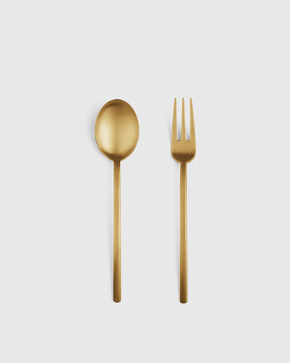 Due 2-Pc Serving Utensil Set by Mepra - One Size / Polished Stainless Steel