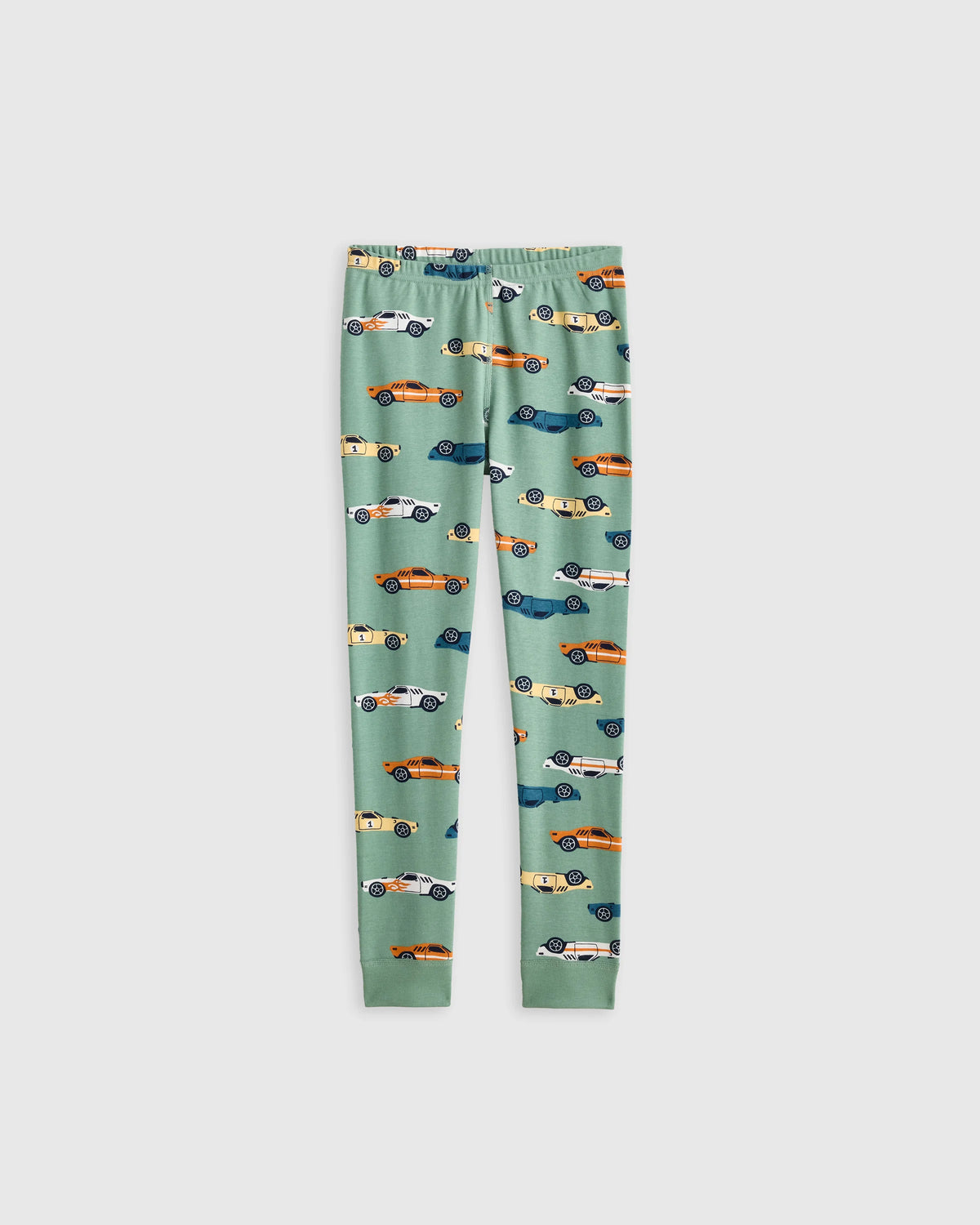 100% Organic Cotton Long Sleeve and Pant Pajama Set - 2T / Navy Stripe