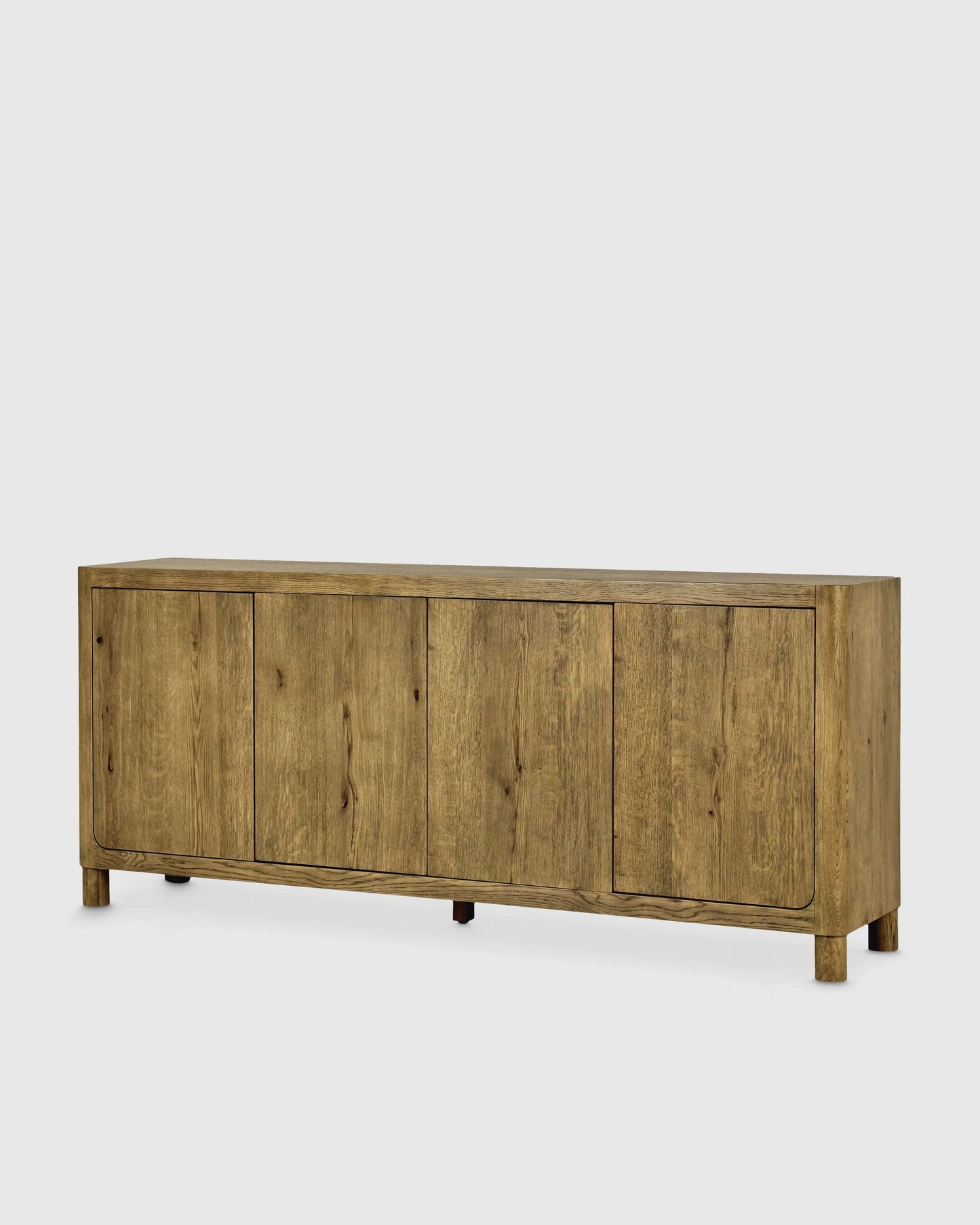 Rustic Oak Sideboard - One Size / Natural