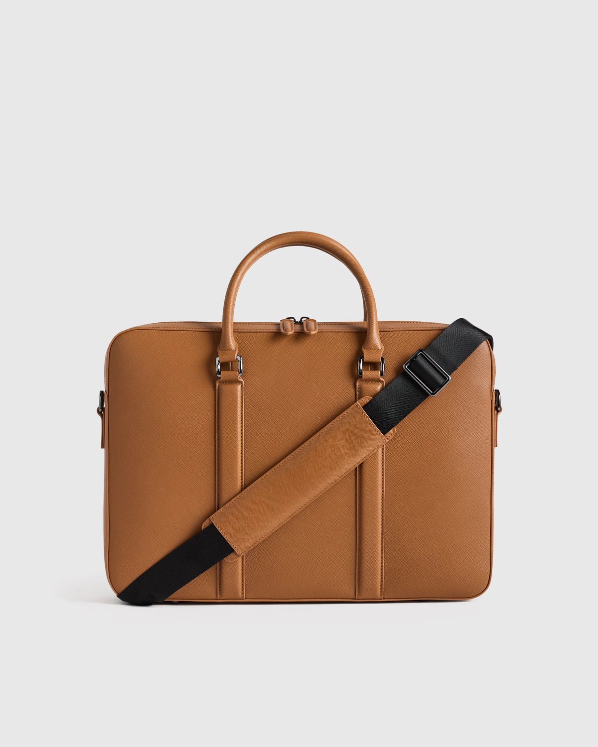 Italian Saffiano Briefcase - One Size / Hickory