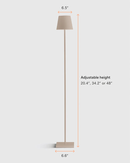 Poldina Pro Rechargeable Floor Lamp by Zafferano - One Size / White