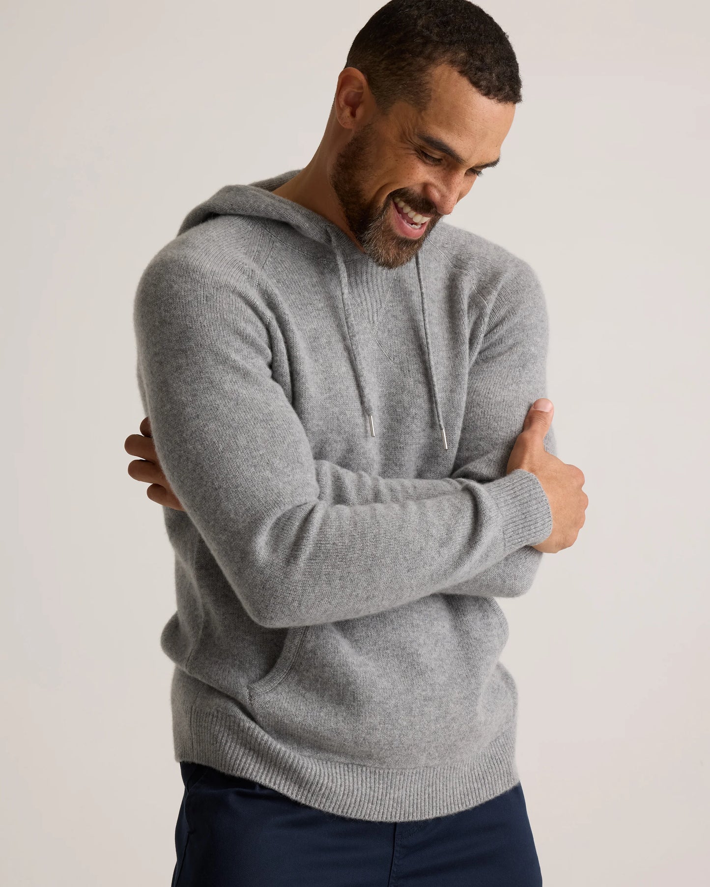 Mongolian Cashmere Pullover Hoodie - XS / Sea Spray Green