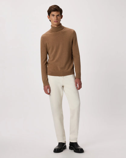Mongolian Cashmere Turtleneck Sweater - S / Black