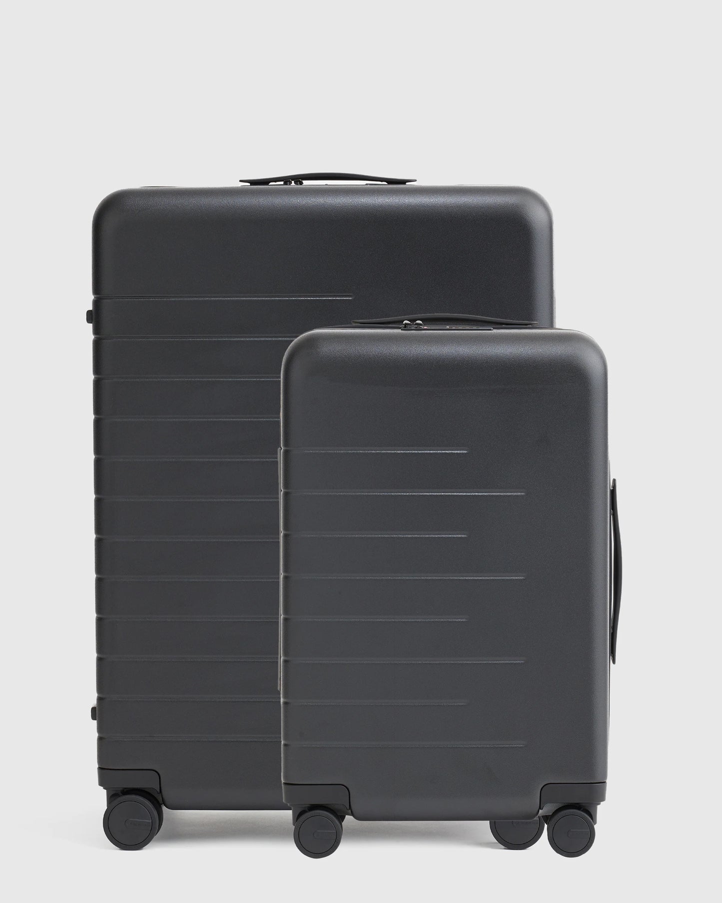 Expandable Carry-On & Medium Check-In Suitcase Set - One Size / Black