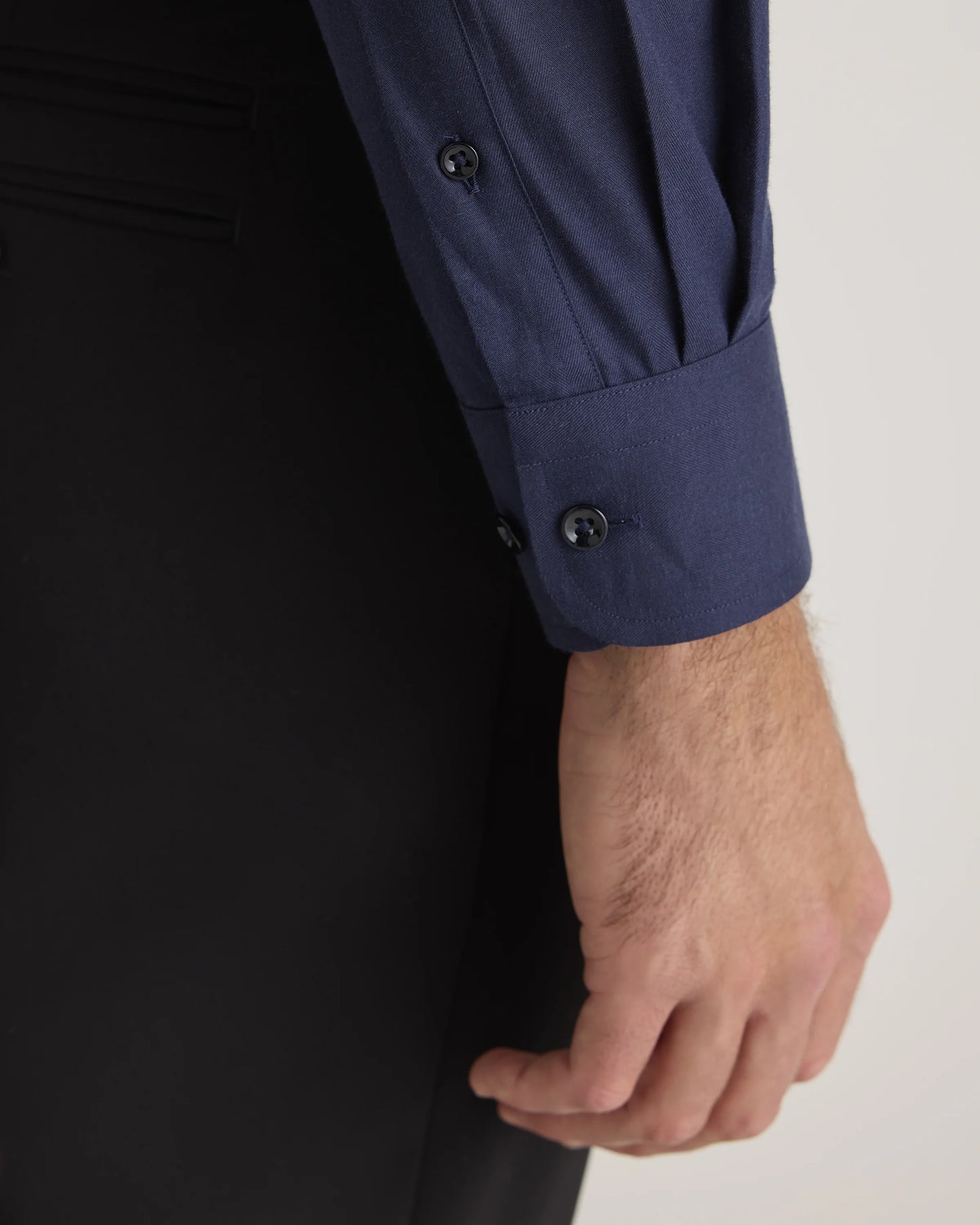 Organic Cotton Cashmere Dress Shirt - XS / Pale Blue