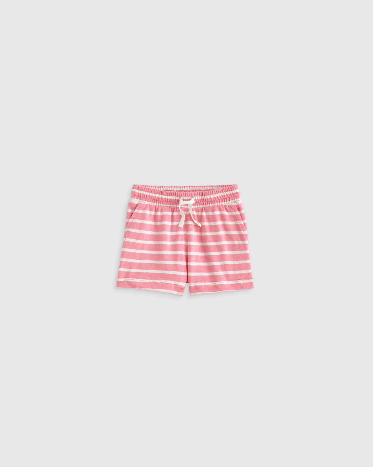 100% Organic Cotton Slub Field Short 4-Pack - 3-6M / Geo Daisy/Pink Stripe
