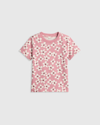 100% Organic Cotton Jersey Short Sleeve Tee - 2T / Dino Sketch