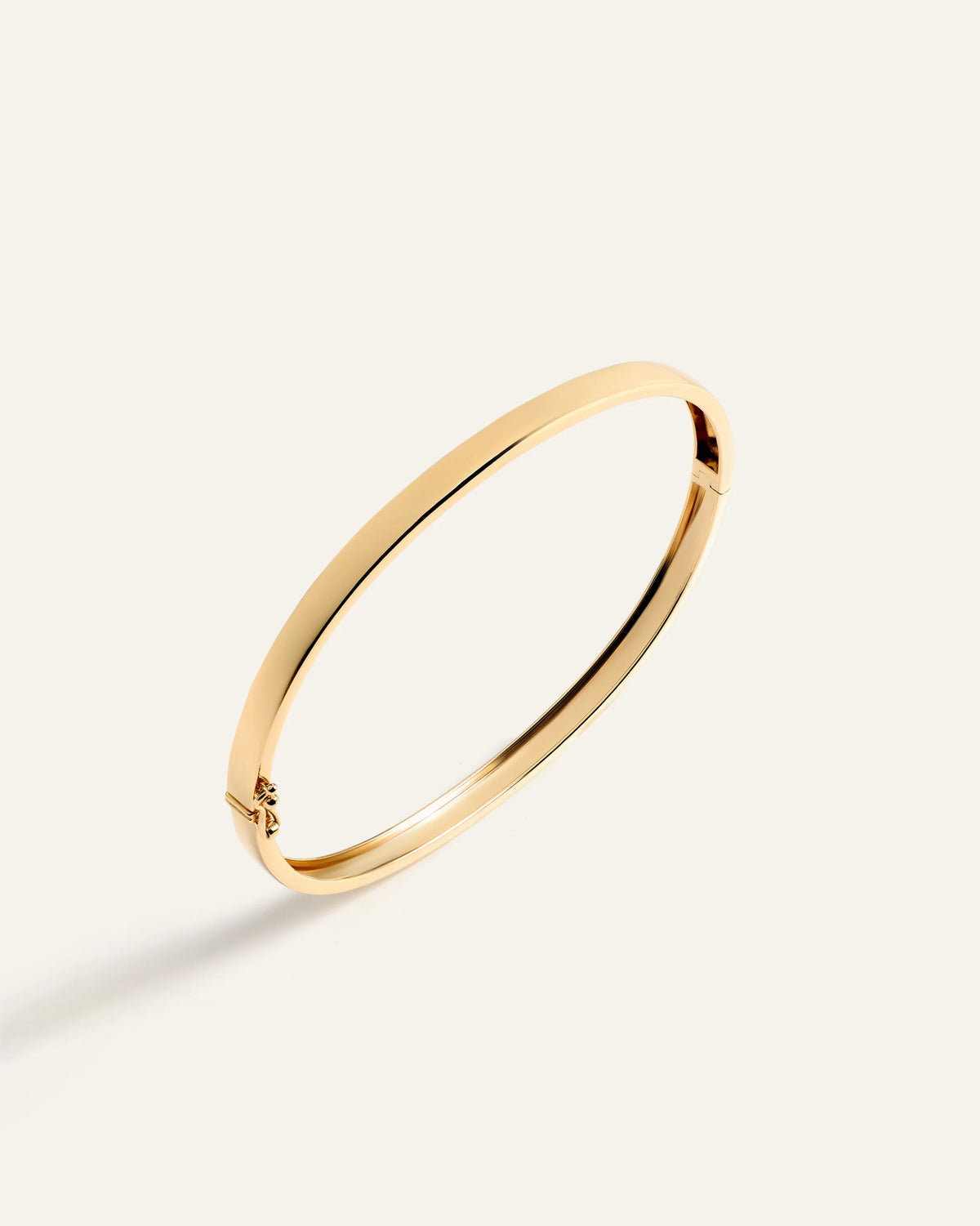 14K Gold Bold Bangle - 6" / Yellow Gold