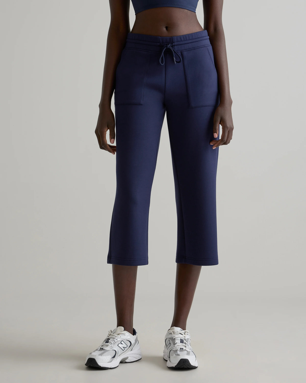 CloudComfort High-Rise Cropped Sweatpants - XS / Pebble Beige