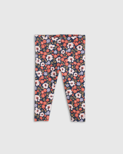 Organic Cotton Leggings 4-Pack - 0-3M / Golden Daisy/Black Dot