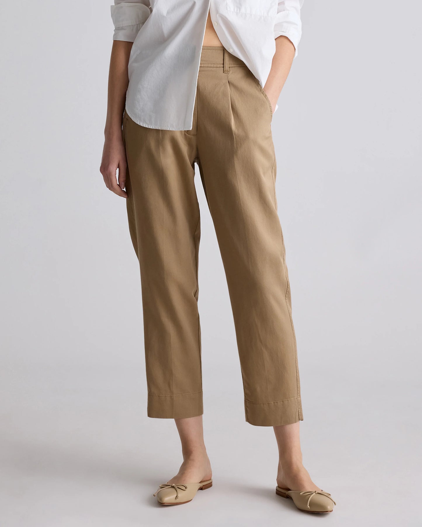 Drapey Twill Tapered Trouser - 0 / True Black