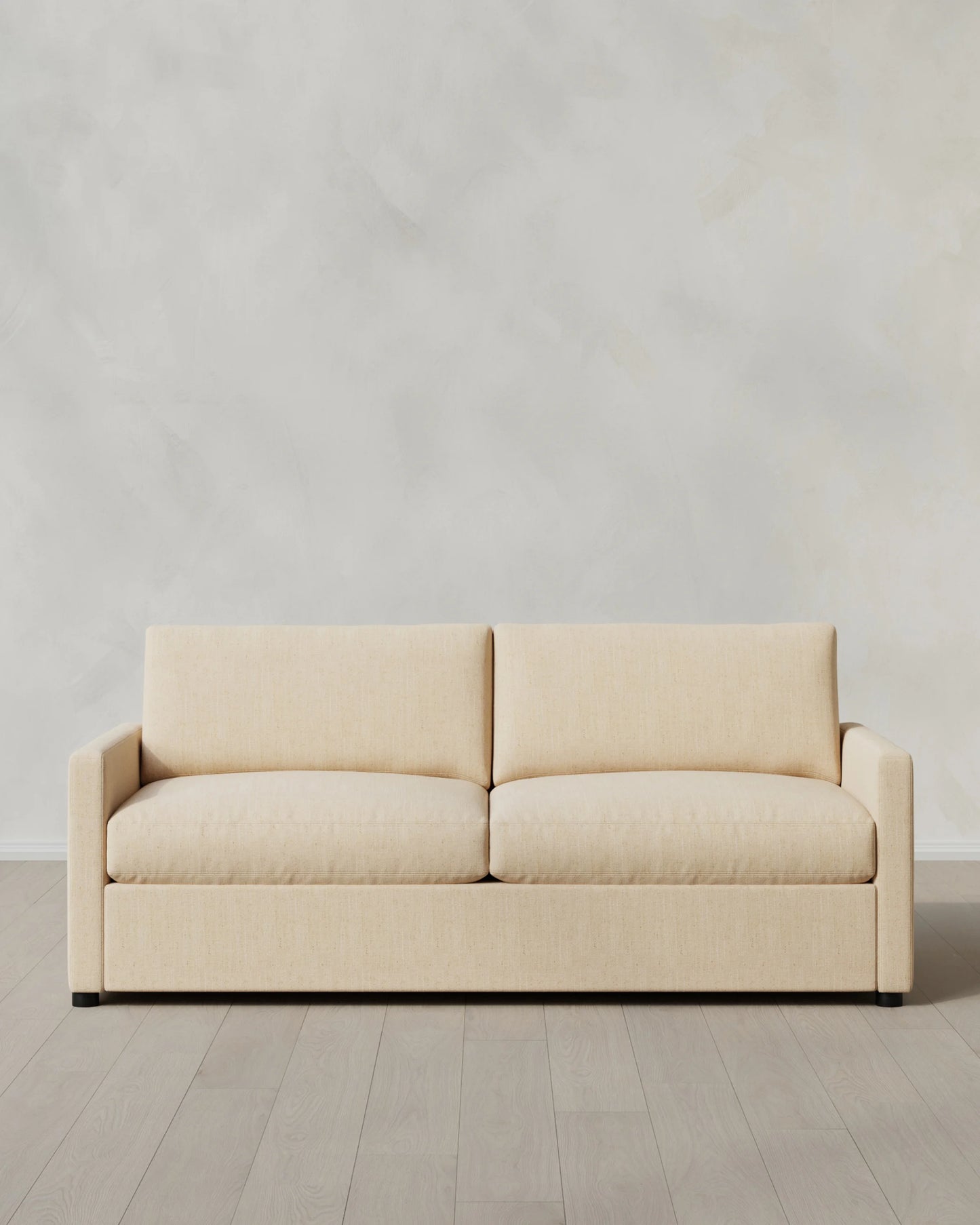Brennan Sleeper Sofa in Performance Chenille Linen Blend - Queen / Snow