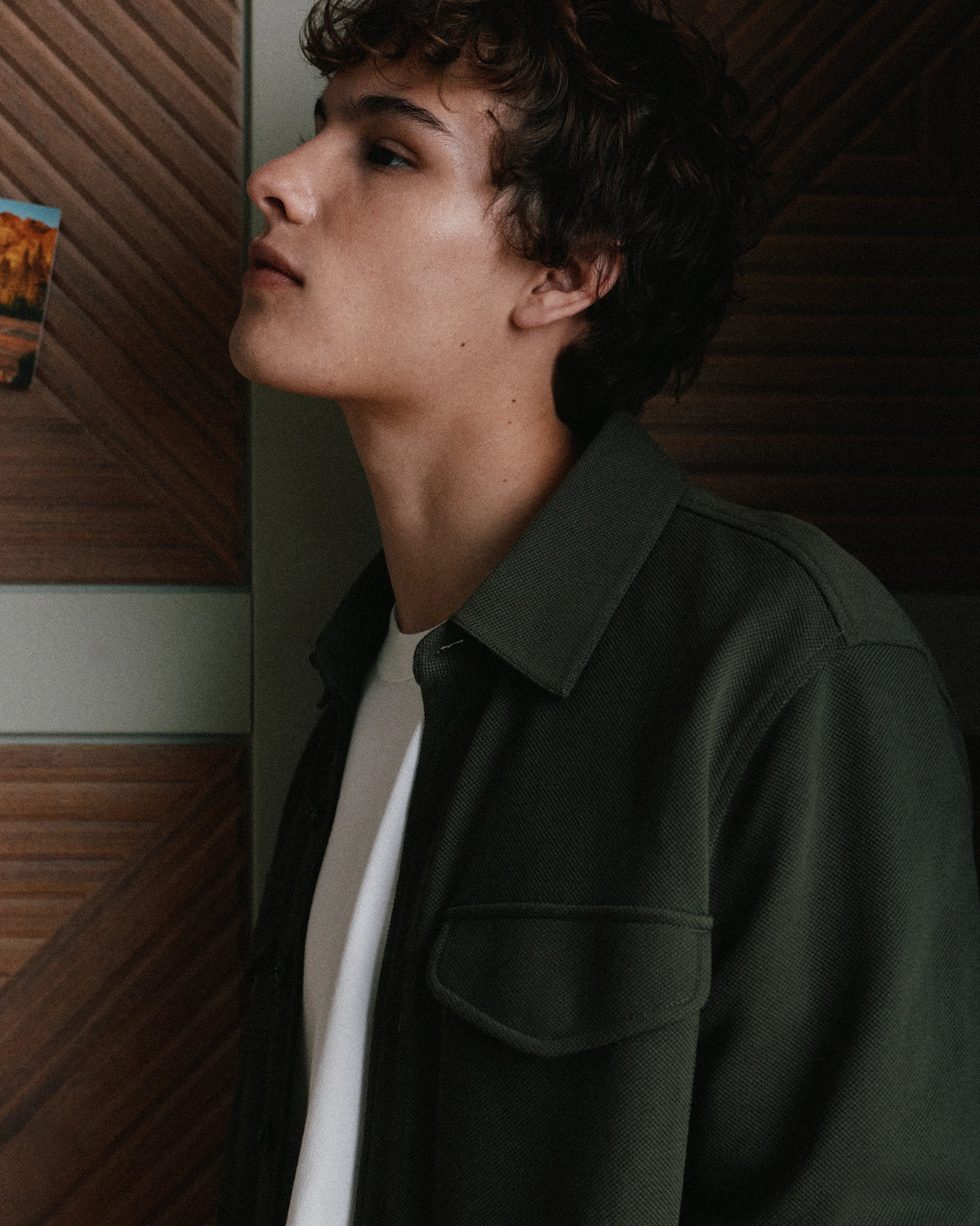 Cotton Pique Knit Overshirt - XS / Heather Charcoal