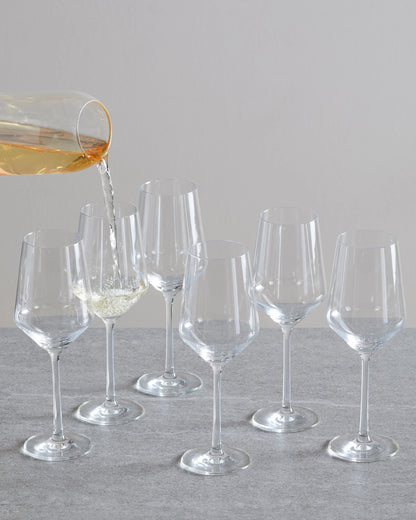 Pure White Wine Glass (Set of 6) - One Size / No Color