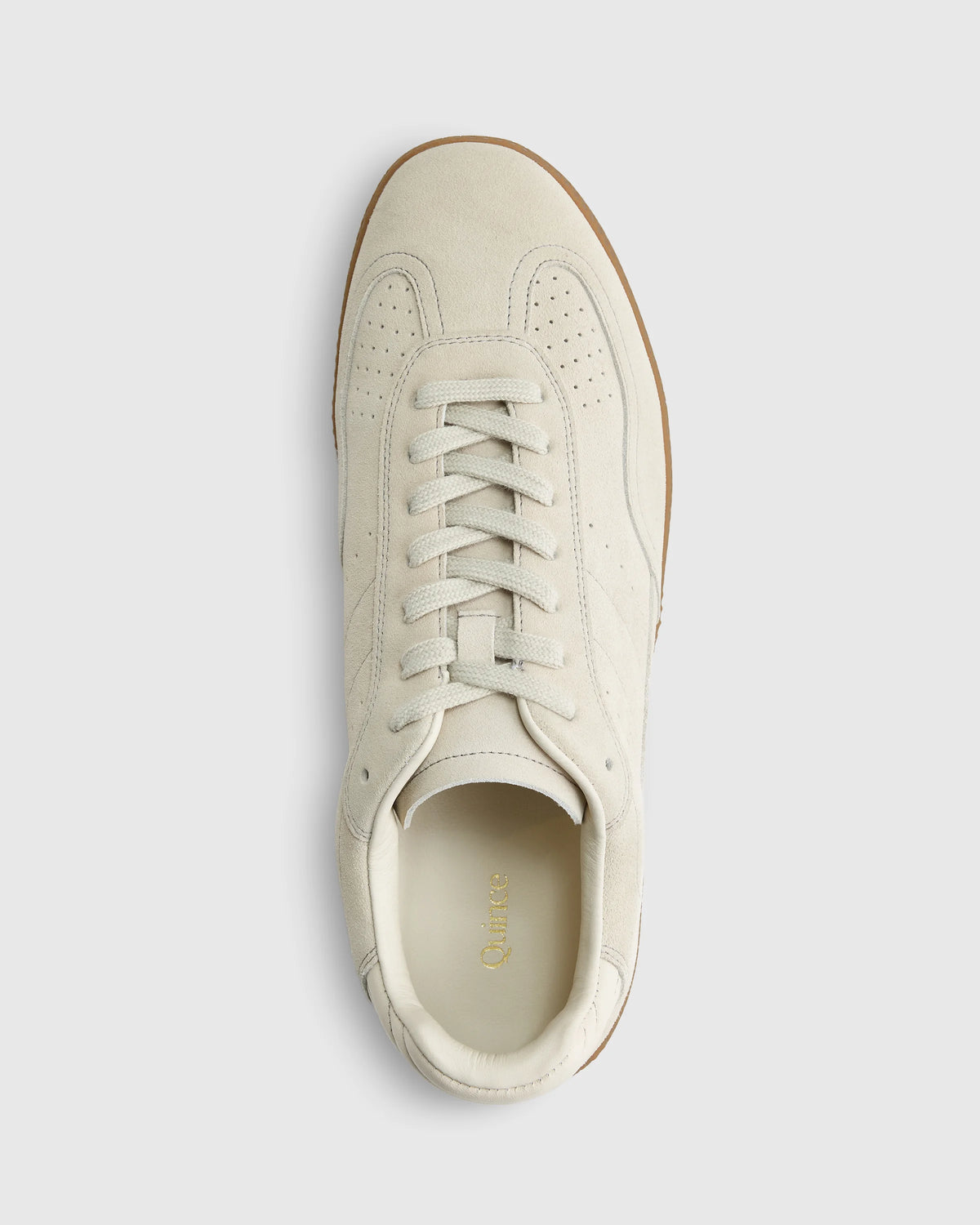 Italian Suede Gum Sole Sneaker - 5 / Birch