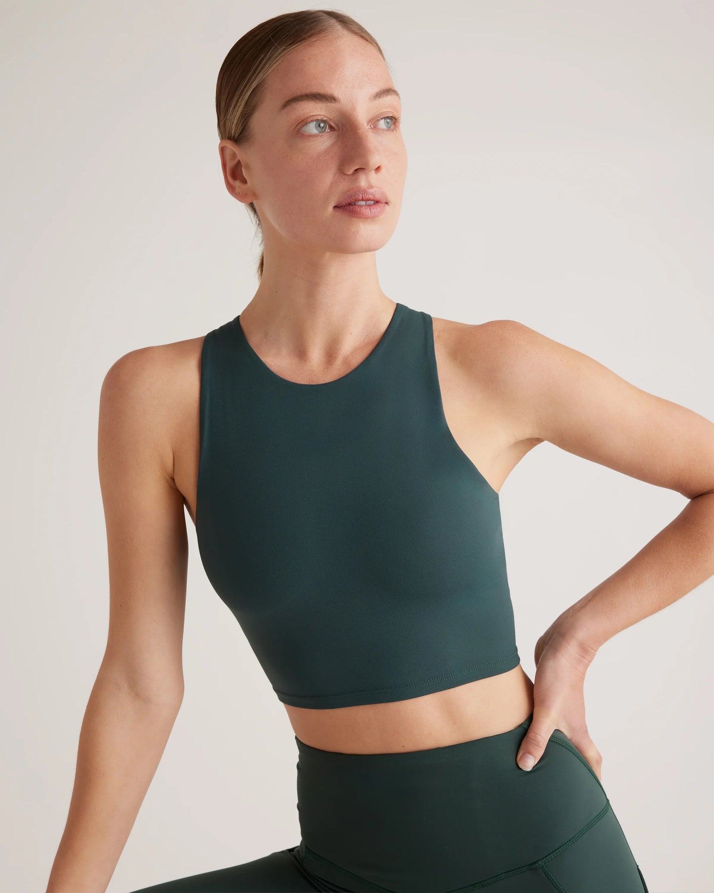 Ultra-Form High-Neck Cropped Tank - XS / Black Camo