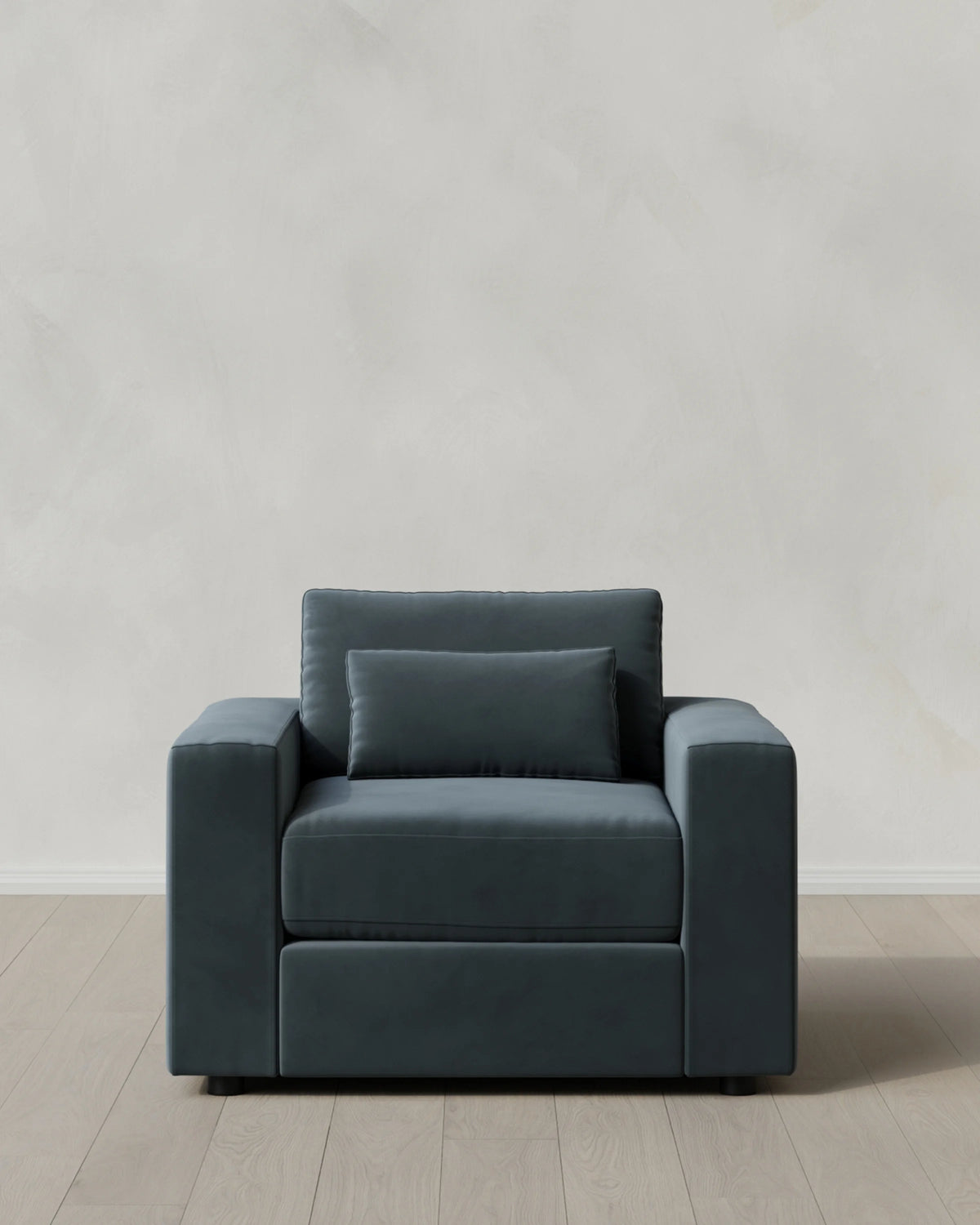 Ashford Deep Seat Chair and a Half in Performance Velvet - 46" / Caramel