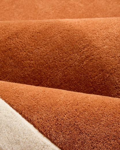 Colorful Curves Hand-Tufted Rug - 3'6" x 5'6" / Pink