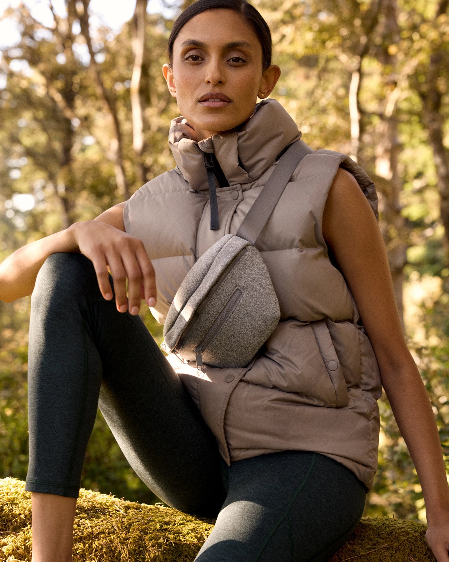 Ultra-Soft High-Rise Pocket Legging - XS / Heather Espresso