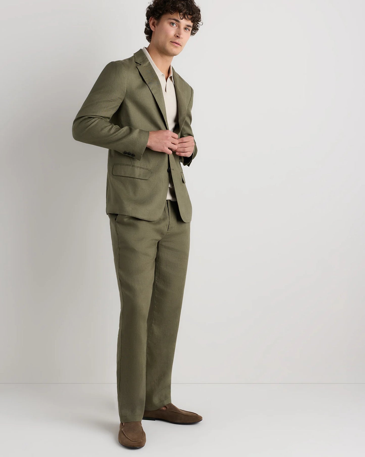 100% European Linen Blazer - XS / French Blue