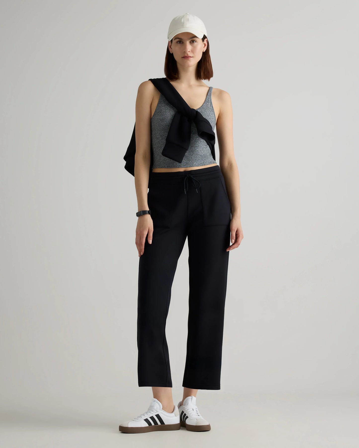 CloudComfort High-Rise Cropped Sweatpants - XS / Pebble Beige