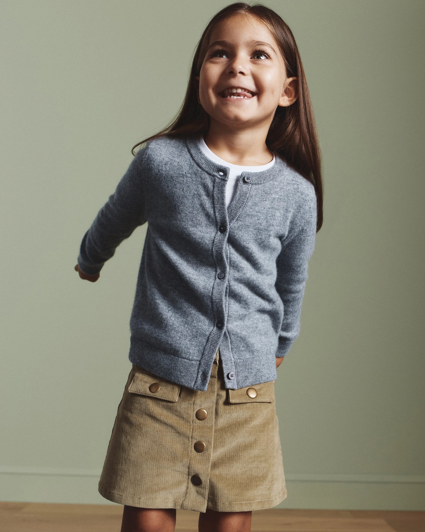 Washable Cashmere Cardigan - 2T / True Navy