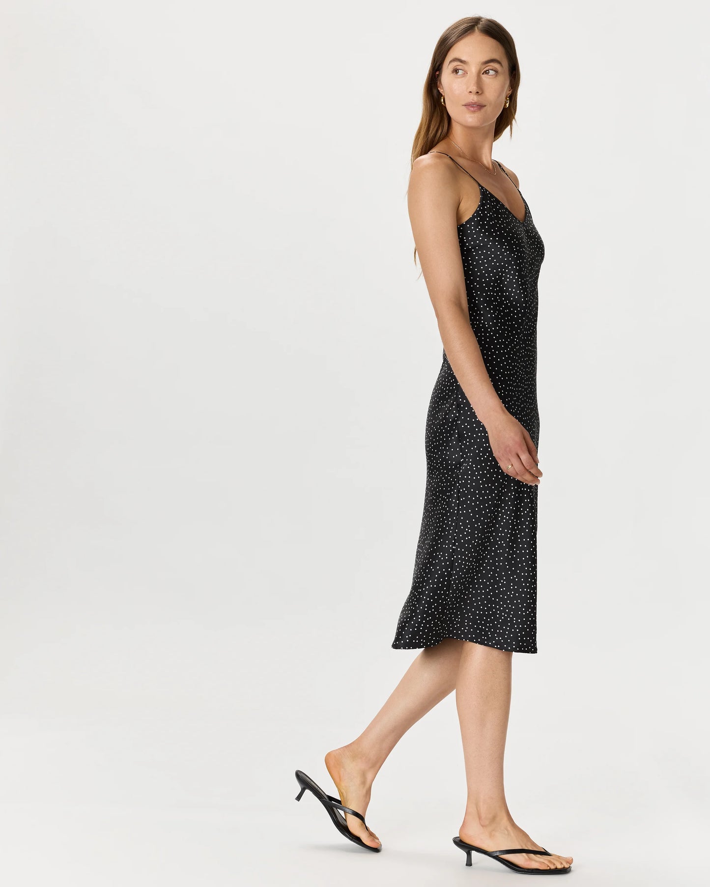 100% Washable Silk Slip Dress - XS / Black