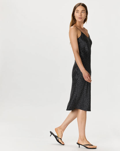 100% Washable Silk Slip Dress - XS / Black