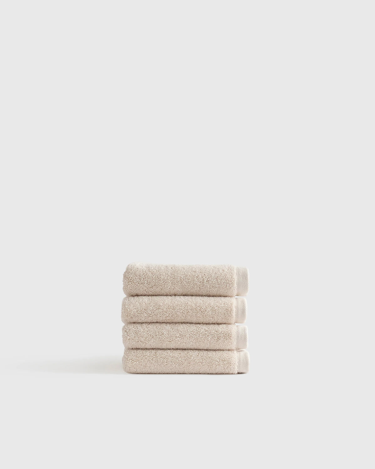 Plush Organic Turkish Cotton Washcloth (Set of 4) - One Size / White