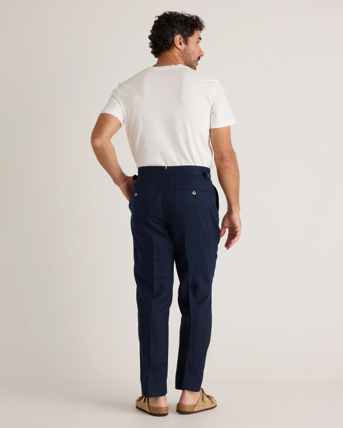 100% European Linen Dress Pants - 30X30 / Deep Navy