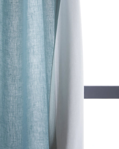 European Linen Curtain - Single Panel - 48x84 / Flax