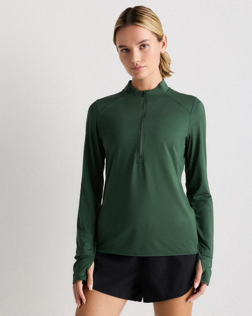 Race Day Half-Zip Pullover - XS / Big Sur Green